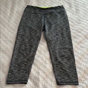 26 International Neon Green and Gray Leggings